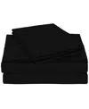 Universal Home Fashions University Solid Microfiber 6-pc. Sheet Set, Queen In Black