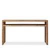 Universal Long Key Console Table In Wrapped Split Rattan