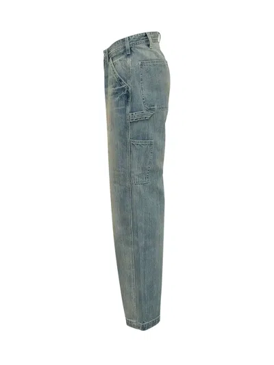 Universal Overall Classic Utility Jeans With Straight Leg In Vintage Light Wash