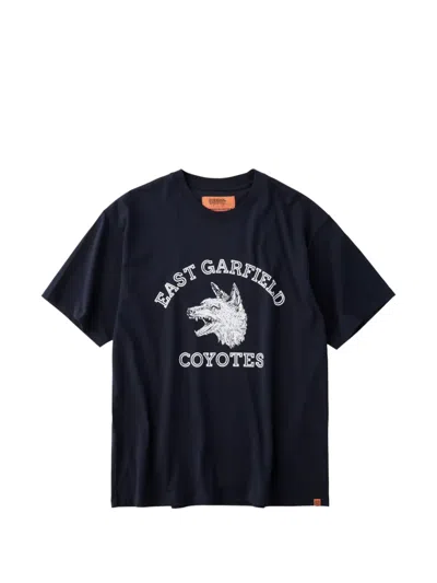 Universal Overall Graphic-print Short-sleeve T-shirt In Blue