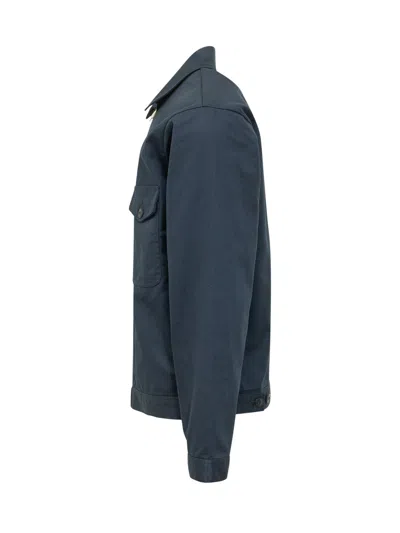 Universal Overall Mini Zip-up Jacket With Front Pockets In Navy