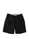 Universal Overall Multi-pocket Cargo Shorts In Black