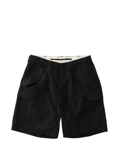 Universal Overall Multi-pocket Cargo Shorts In Black