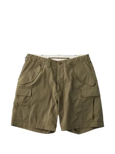 Universal Overall Multi-pocket Cargo Shorts In Green