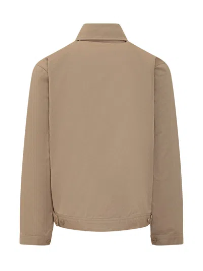 Universal Overall Zip-up Overall Jacket With Front Pockets - Spring/summer 2026 In Beige