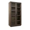 Universal Sable Display Cabinet In Brown