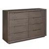Universal Sable Eight Drawer Dresser In Dark Brown