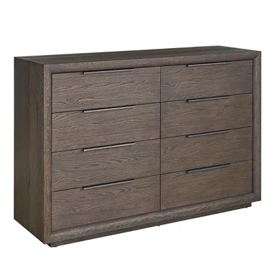 Universal Sable Eight Drawer Dresser In Dark Brown
