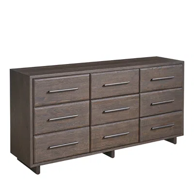 Universal Sable Nine Drawer Dresser In Dark Brown