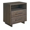 Universal Sable Open Storage Nightstand In Dark Brown