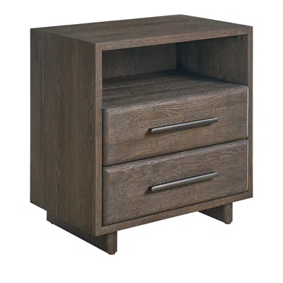 Universal Sable Open Storage Nightstand In Dark Brown