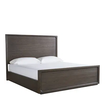 Universal Sable Panel Bed, Queen In Burgundy