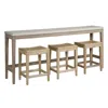 Universal Saratoga Console With 3 Stools