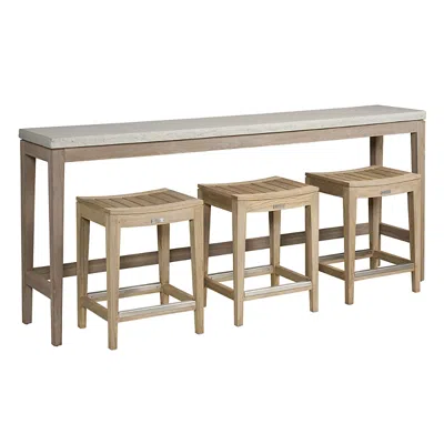 Universal Saratoga Console With 3 Stools