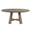 Universal Saratoga Round Dining Table In Brown