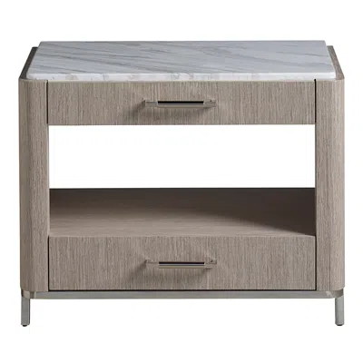 Universal Sparrow & Wren Modern Soren Bedside Table In Gray