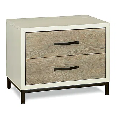 Universal Sparrow & Wren Morgan Nightstand In Parchment/gray