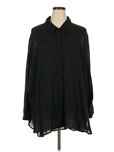 Pre-owned Universal Standard 3/4 Sleeve Blouse In Black