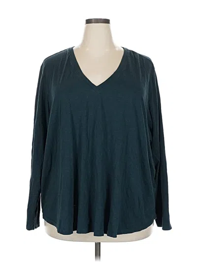 Pre-owned Universal Standard 3/4 Sleeve T-shirt In Blue