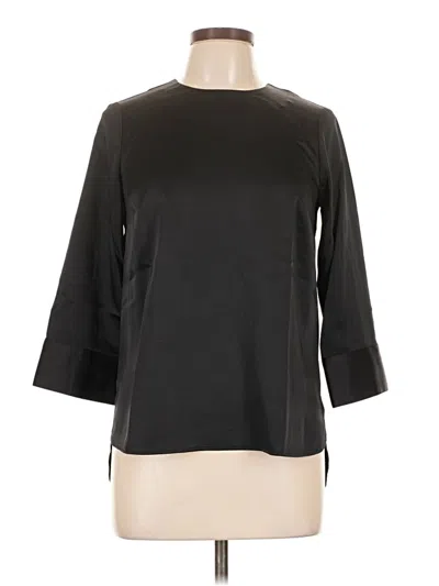 Universal Standard 3/4 Sleeve Top Black Boatneck Tops