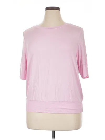 Pre-owned Universal Standard 3/4 Sleeve Top Pink Boatneck Tops
