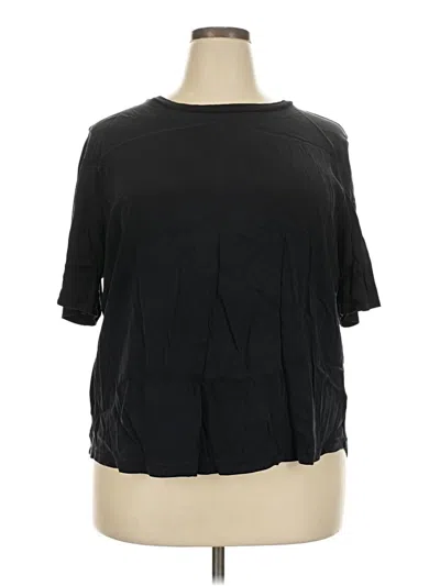 Pre-owned Universal Standard 3/4 Sleeve T-shirt In Black