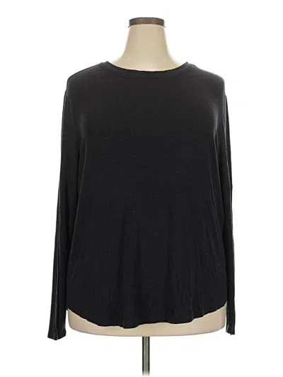 Pre-owned Universal Standard 3/4 Sleeve T-shirt In Black