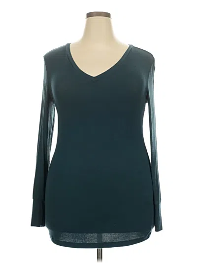 Pre-owned Universal Standard 3/4 Sleeve T-shirt In Blue