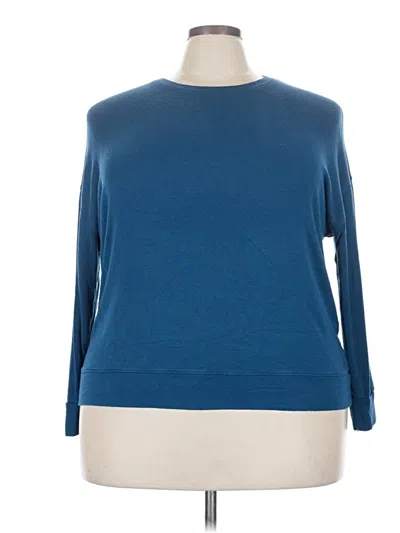 Pre-owned Universal Standard 3/4 Sleeve T-shirt In Blue