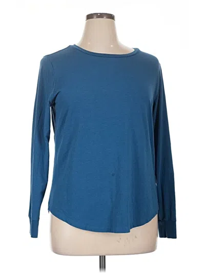 Pre-owned Universal Standard 3/4 Sleeve T-shirt In Blue
