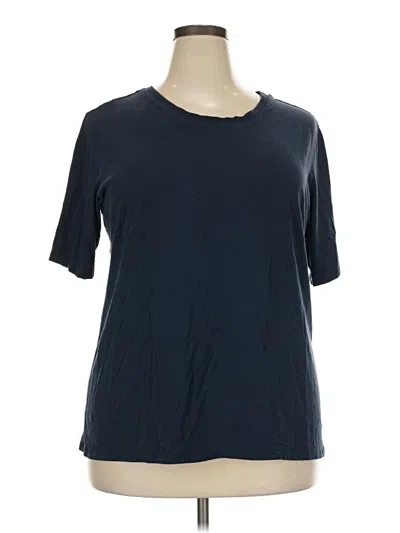 Pre-owned Universal Standard 3/4 Sleeve T-shirt In Blue