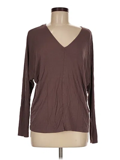 Pre-owned Universal Standard 3/4 Sleeve T-shirt In Brown