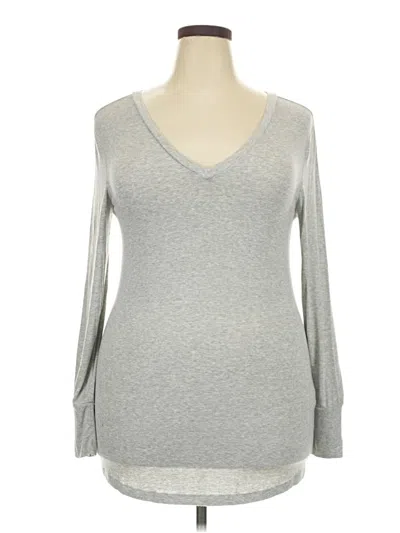 Pre-owned Universal Standard 3/4 Sleeve T-shirt In Gray