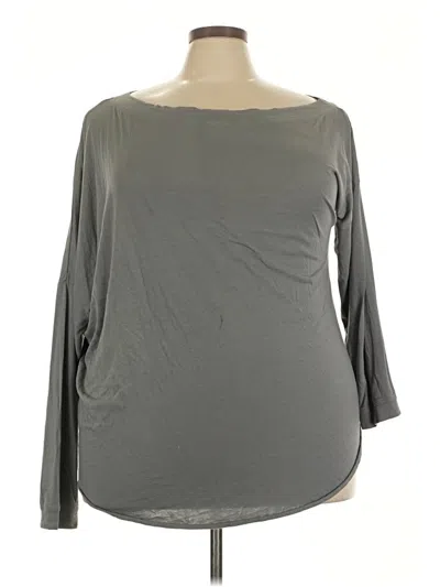 Pre-owned Universal Standard 3/4 Sleeve T-shirt In Gray
