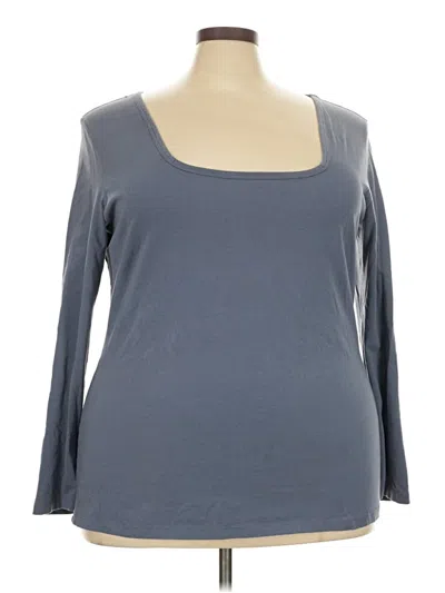 Pre-owned Universal Standard 3/4 Sleeve T-shirt In Gray