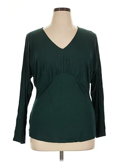 Pre-owned Universal Standard 3/4 Sleeve T-shirt In Green