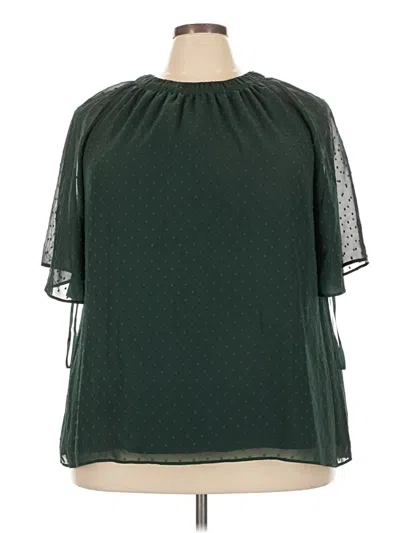 Pre-owned Universal Standard 3/4 Sleeve T-shirt In Green