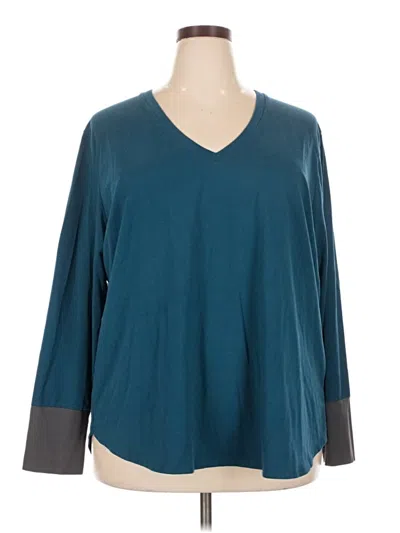 Pre-owned Universal Standard 3/4 Sleeve T-shirt In Teal