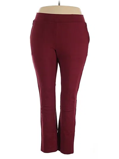 Pre-owned Universal Standard Active Pants In Burgundy