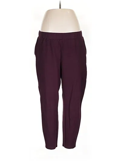 Pre-owned Universal Standard Active Pants In Burgundy