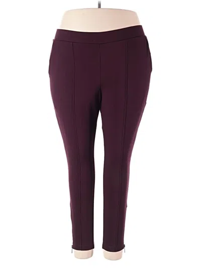 Pre-owned Universal Standard Active Pants In Burgundy