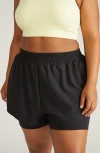 Universal Standard Active Shorts In Black