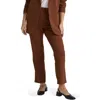 Universal Standard All Day High Waist Cigarette Pants In Brown