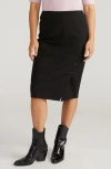 Universal Standard Anya Ponte Skirt In Black