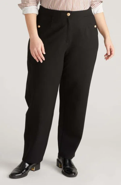 Universal Standard Audrey Tailored Ponte Pants In Black