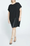 Universal Standard Avenir Double Luxe Crepe Dress In Black