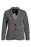 Universal Standard Beas Ponte Blazer In Gray