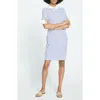 Universal Standard Belle Breton Stripe Cotton Jersey Dress In White/navy Stripe