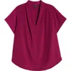 Universal Standard Better-than-silk V-nk Top In Akala Purple