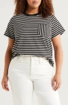 Universal Standard Breton Stripe T-shirt In Black